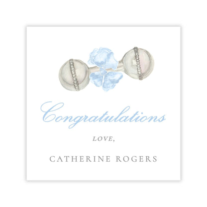 Congratulations Gift Tag (Blue)