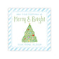 Holiday Gift Tags or Stickers for Kids - Merry and Bright (Blue)