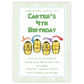 Karate Turtle Birthday Invitations