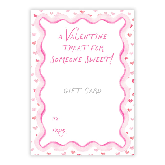 PRINTABLE Valentine's Day Gift Card Holder (Self-Edit Template)