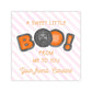 Kids Personalized Halloween Treat Tag - BOO Cookies (Pink)