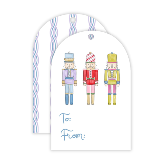 Holiday Gift Tags - Festive Nutcrackers - Arch Hang Tags