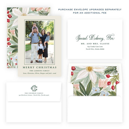 Christmas Photo Card - Winterberry Garden 1