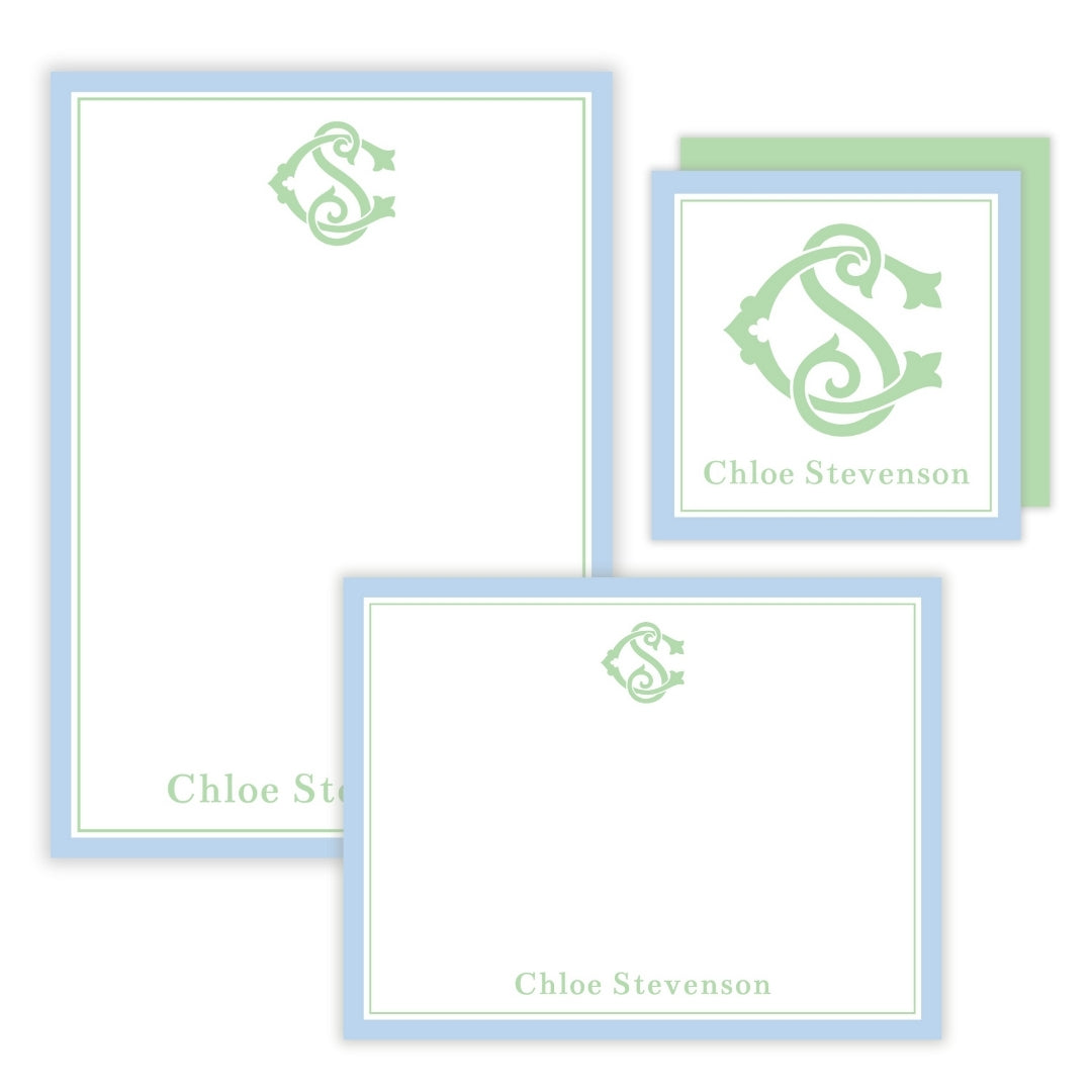Monogram Chic Mother’s Day Stationery Gift Set (Custom Bundle)