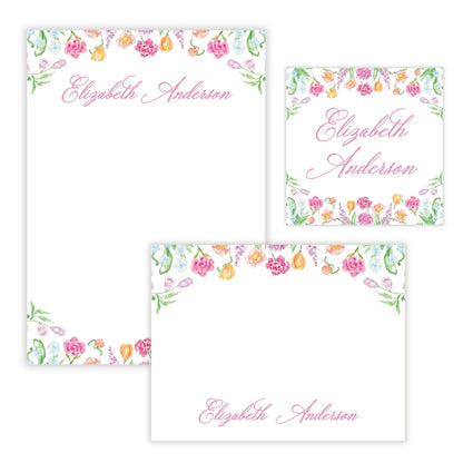 Genevieve's Garden Personalized Stationery Gift Set (Custom Bundle)