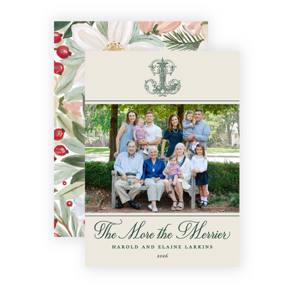 Christmas Photo Card - Winterberry Garden 1
