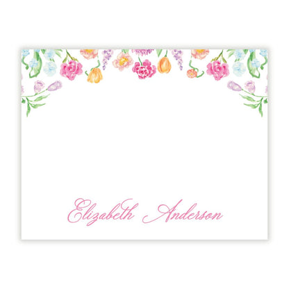 Genevieve's Garden Personalized Note Cards