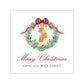 Holiday Gift Tags or Stickers - Traditional Glam, Wreath