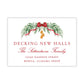 Christmas New Address Enclosure Cards - Traditional Glam