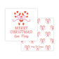 Holiday Gift Tags or Stickers for Kids - Candy Canes (Pink)