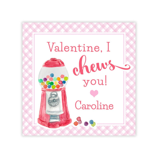 Gumball Machine Valentine (Pink)