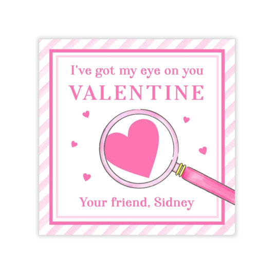 Magnifying Glass Valentine (Pink)