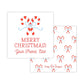 Holiday Gift Tags or Stickers for Kids - Candy Canes (Blue)