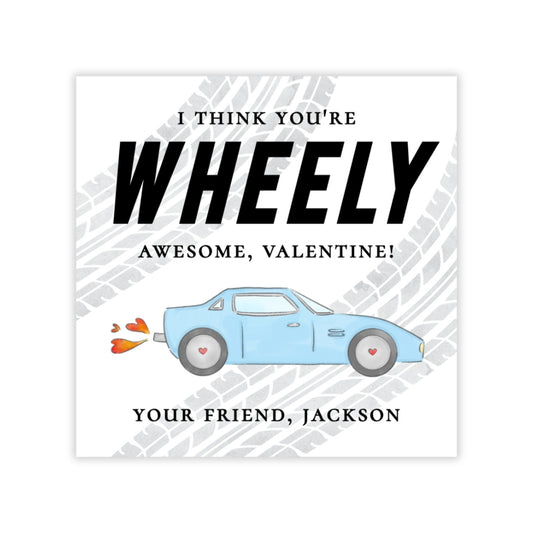 Race Car Valentine (Blue)