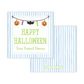 Kids Halloween Tags or Stickers - Halloween Garland (Blue)