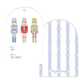 Holiday Gift Tags - Festive Nutcrackers - Arch Hang Tags