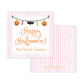 Kids Halloween Tags or Stickers - Halloween Garland (Pink)