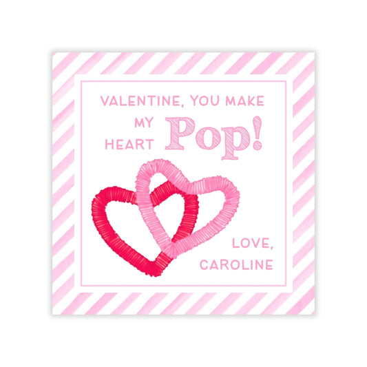 Pop Tube Valentine (Pink)