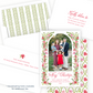 Christmas Photo Card - Poinsettia Garden, Red - Portrait