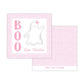 Kids Halloween Tags or Stickers - BOO Ghost (Pink)