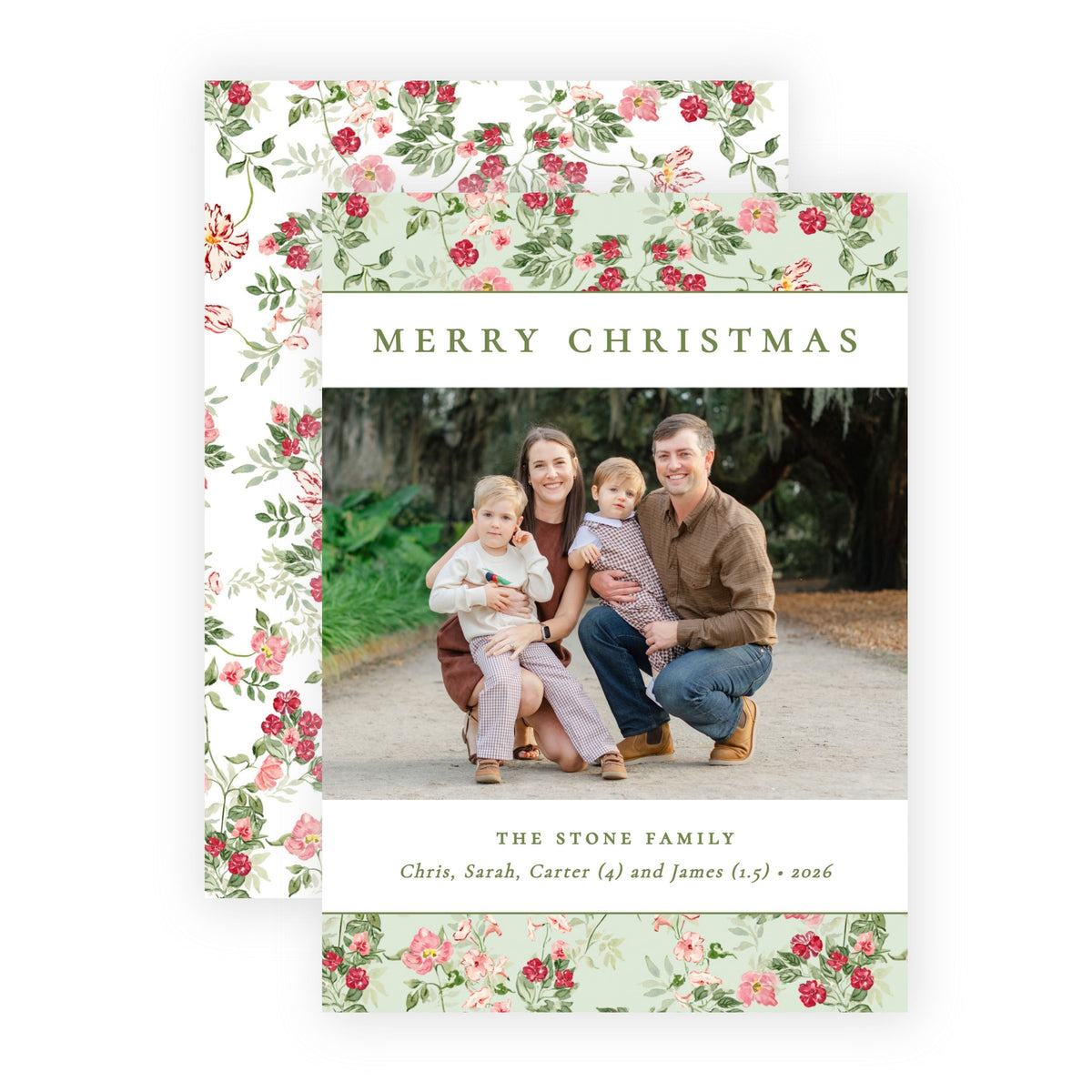 Christmas Photo Card - Berry Blush 3