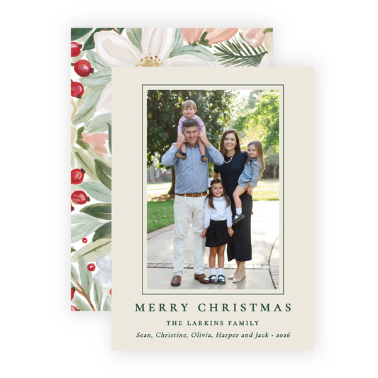 Christmas Photo Card - Winterberry Garden 1