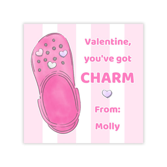Shoe Charm Valentine (Pink)