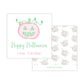 Kids Halloween Tags or Stickers - Pumpkin (Pink)