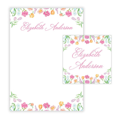 Genevieve's Garden Personalized Stationery Gift Set (Custom Bundle)