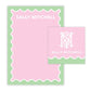 Scalloped Mother’s Day Stationery Gift Set (Custom Bundle)
