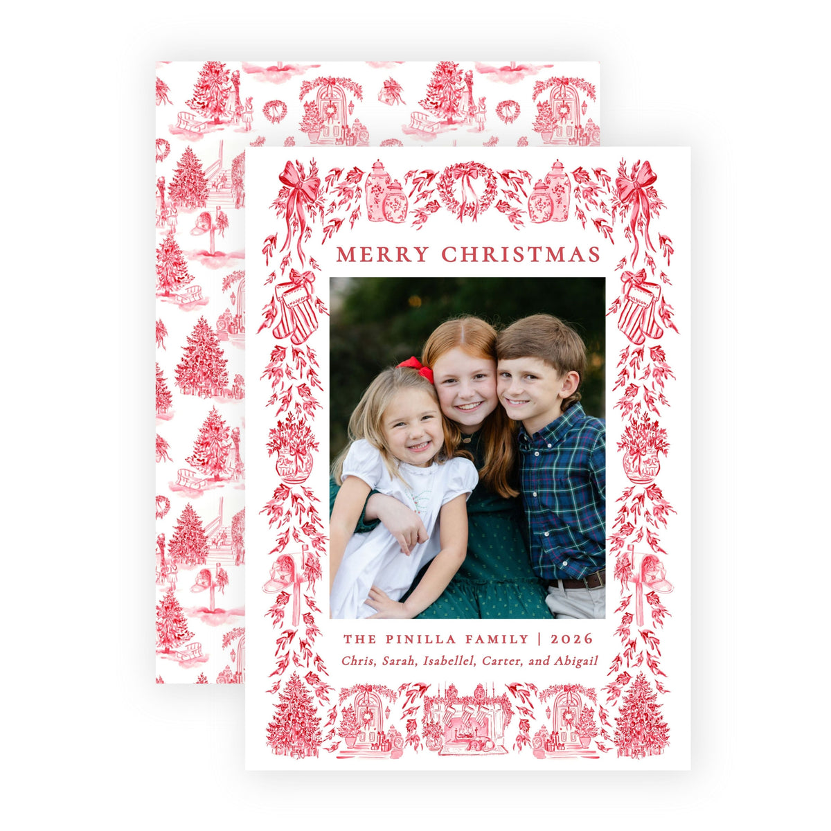 Christmas Photo Card - Scarlet Christmas 3