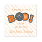 Kids Personalized Halloween Treat Tag - BOO Cookies (Orange)