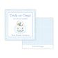 Kids Halloween Tags or Stickers - Candy Bucket (Blue)