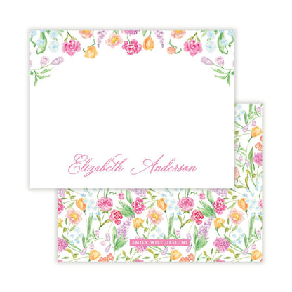 Genevieve's Garden Personalized Note Cards