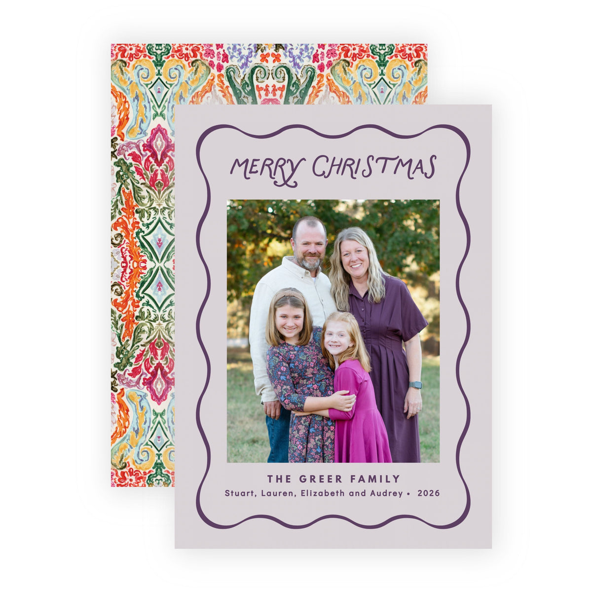 Christmas Photo Card - Sugar Plum