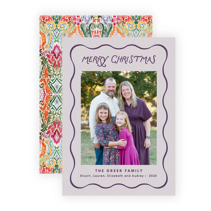 Christmas Photo Card - Sugar Plum