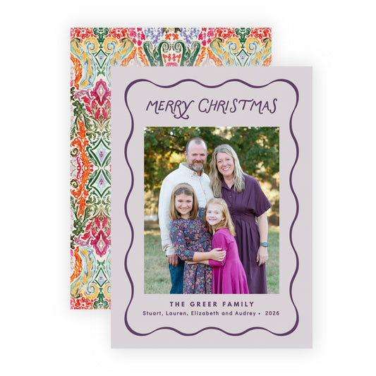 Christmas Photo Card - Sugar Plum 4