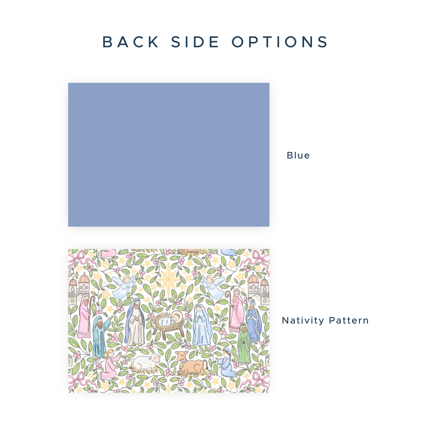 Christmas New Address Enclosure Cards - Festive Nativity (Pastel)