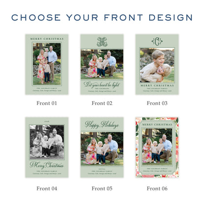 Christmas Photo Card - Merry Blooms 1