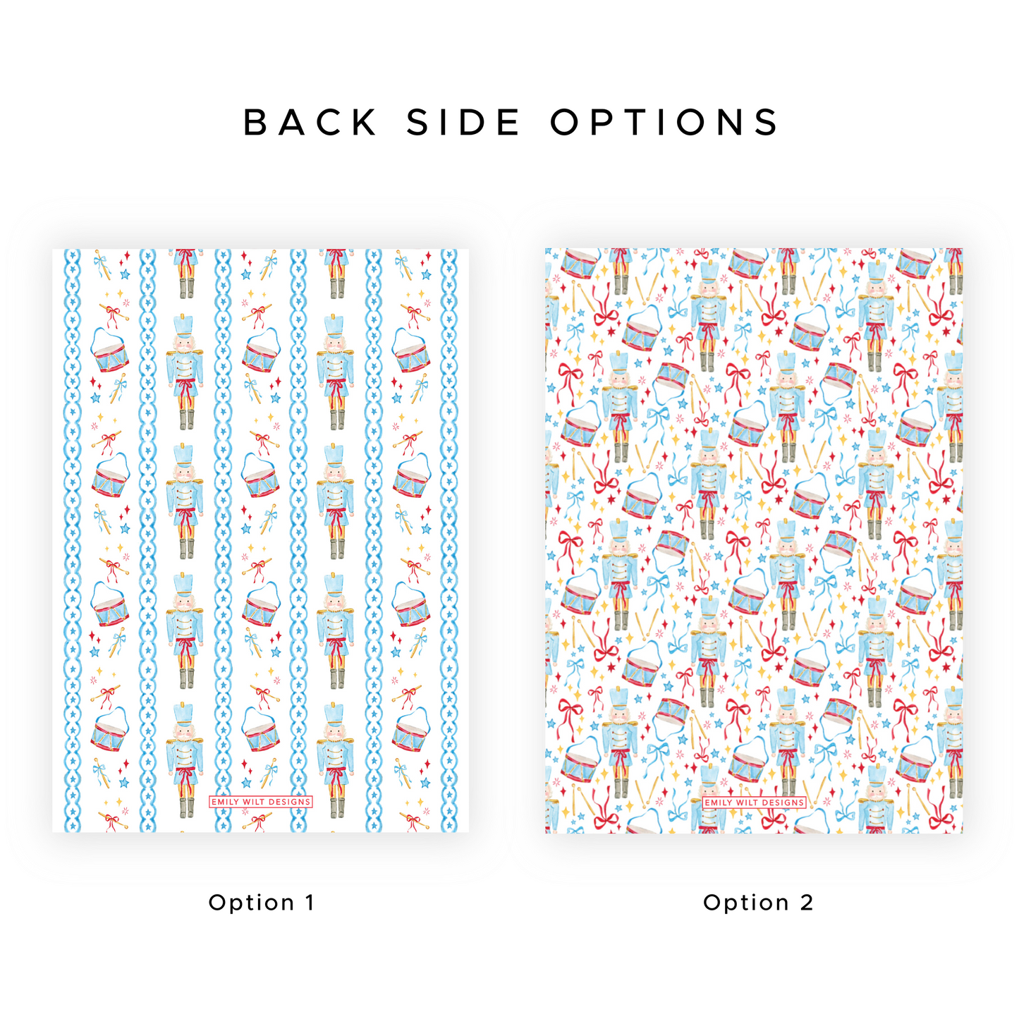 Christmas Photo Card - Santa's Soldiers, Blue - Portrait