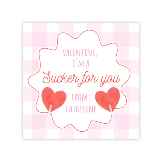 Lollipop Valentine (Pink)