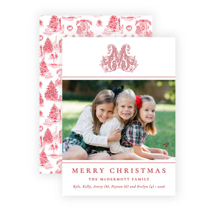 Christmas Photo Card - Scarlet Christmas 3