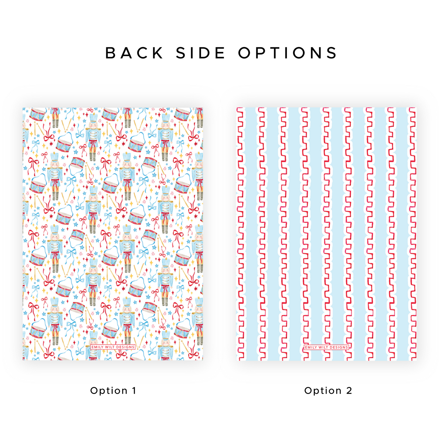 Christmas Photo Card - Santa's Soldiers, Red - Portrait