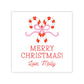 Holiday Gift Tags or Stickers for Kids - Candy Canes (Pink)