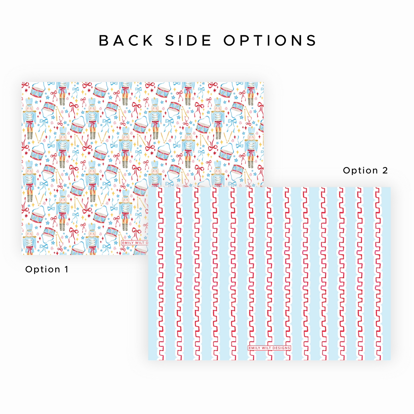 Christmas Photo Card - Santa's Soldiers, Red - Landscape