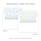 Christmas Photo Card - Delicate Stockings Trio, Blue - Landscape