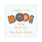 Kids Personalized Halloween Treat Tag - BOO Cookies (Blue)