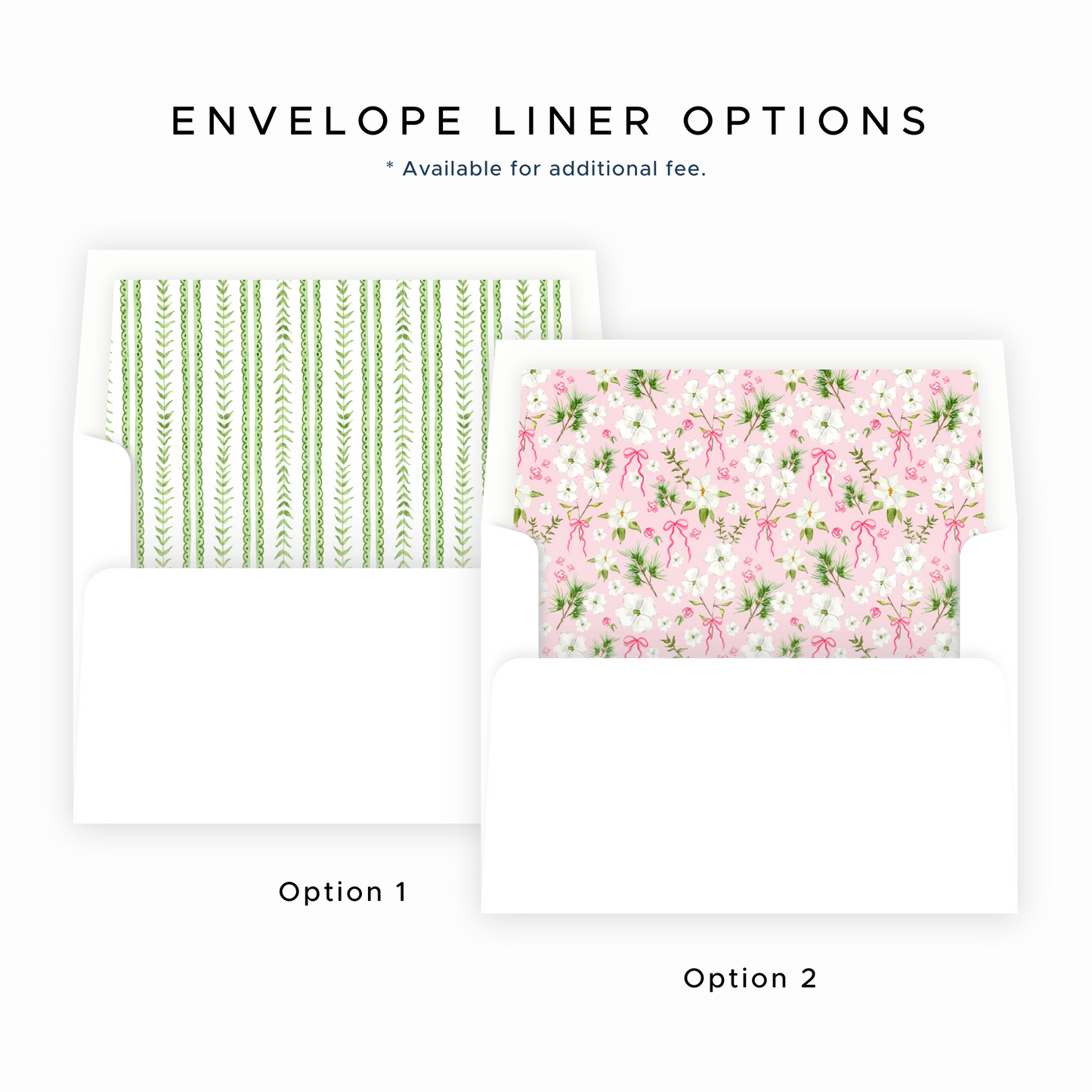 Christmas Photo Card - Holiday Blossoms, Pink - Landscape