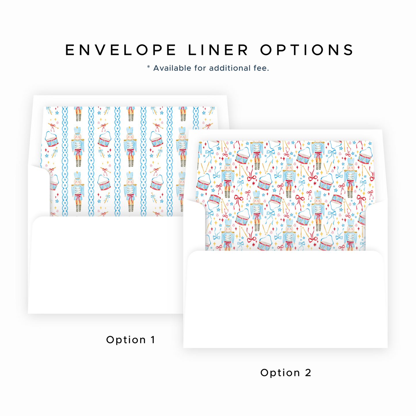 Christmas Photo Card - Santa's Soldiers, Blue - Landscape