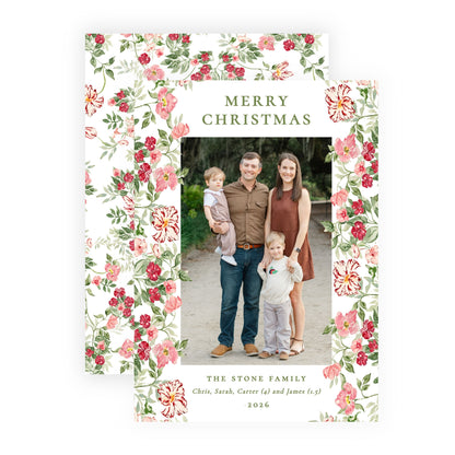 Christmas Photo Card - Berry Blush 3